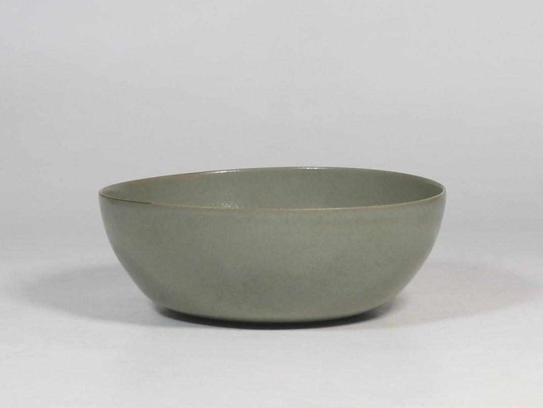 An Exquisite Ru yao Celadon Glazed Flower and Bird Pattern Brush Washer (1 of 9)
