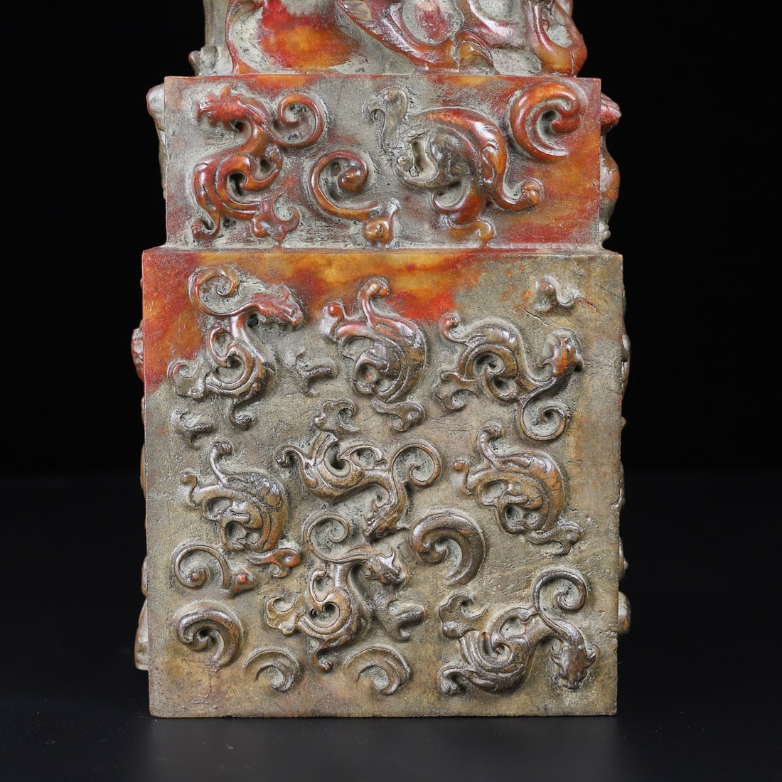 An Exquisite White Jade Dragon Pattern Seal - 3