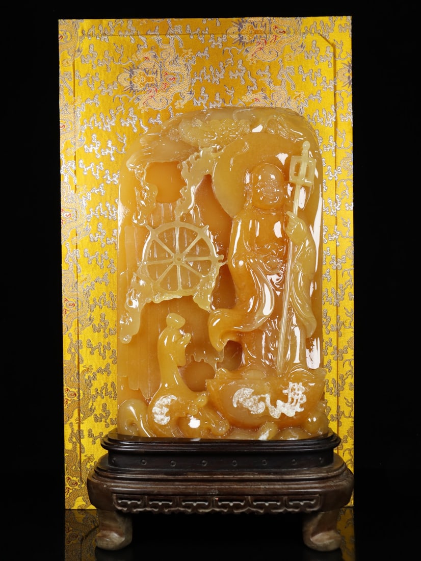 A Huge Tianhuang Stone Figure Pattern Ornament (1 of 9)