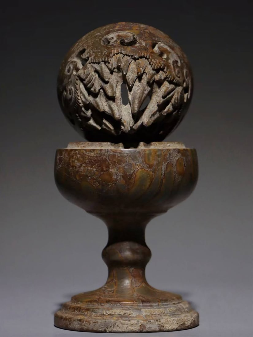 An Exquisite Limestone Censer - 4