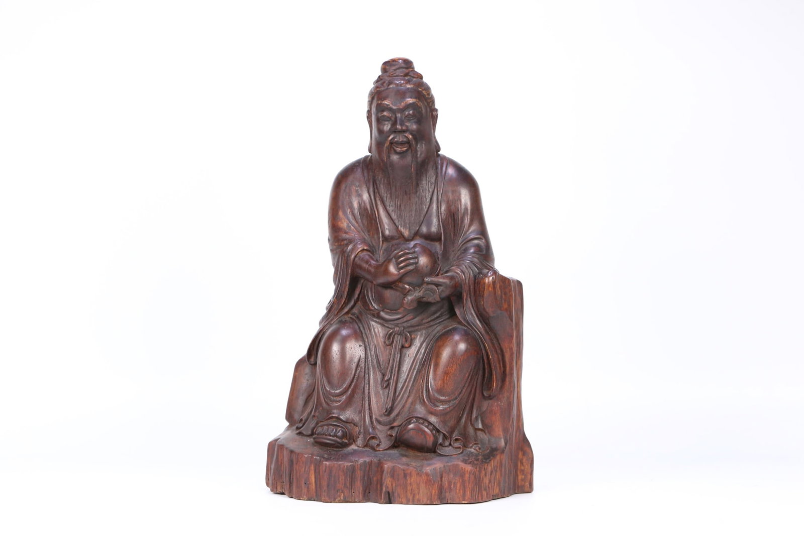A Solemn Eaglewood Statue of Longevity (1 of 9)