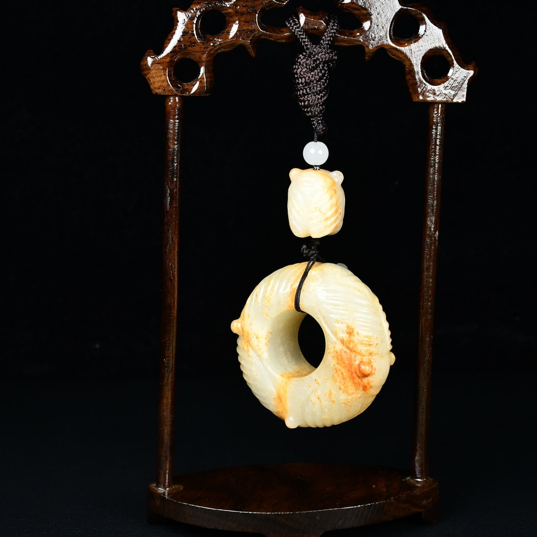 An Exquisite White Jade Cicada Pattern Pendant: An Exquisite White Jade Cicada Pattern Pendant,Qing Dynasty,