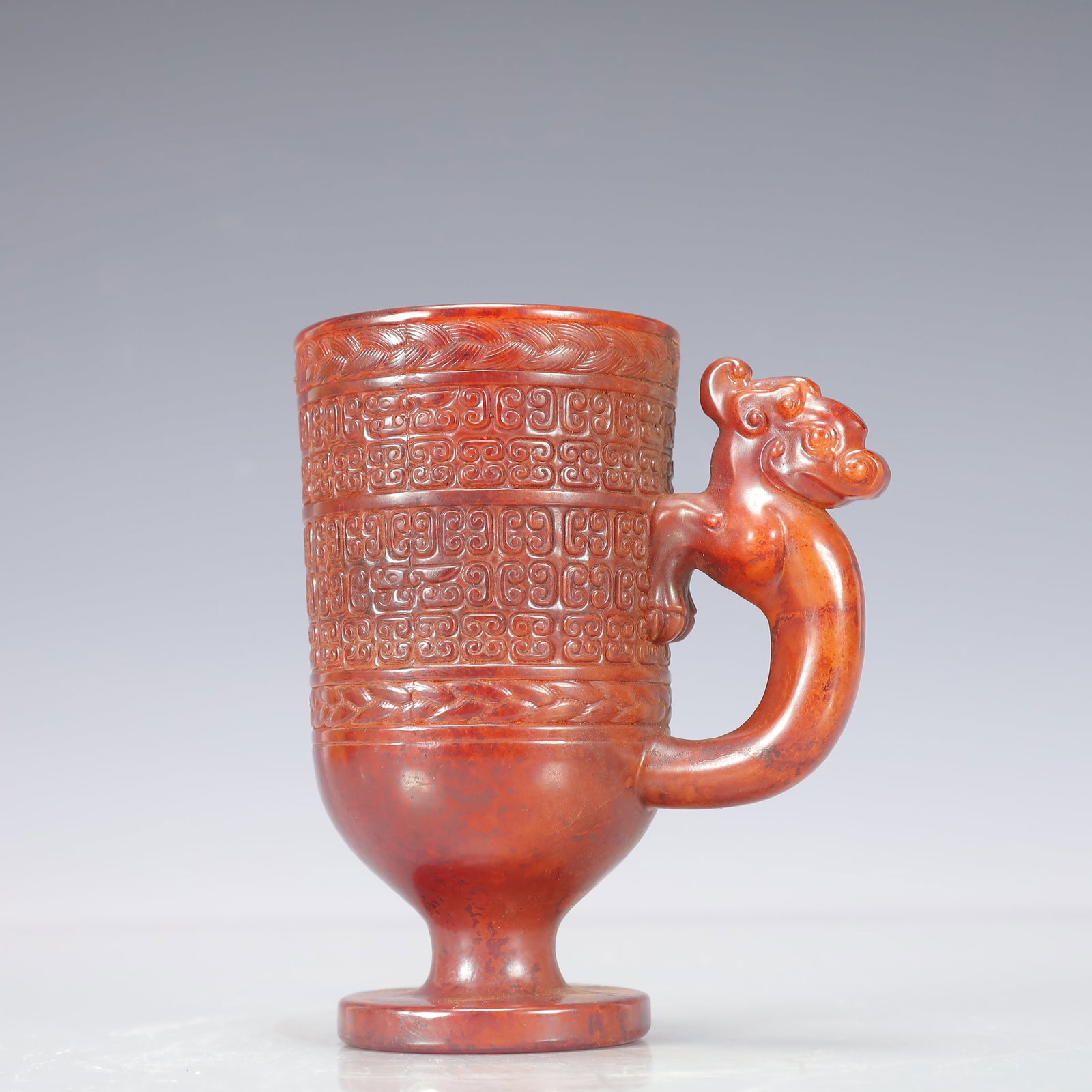A Exquisite Gao Guyu Dragon Pattern Cup - 4