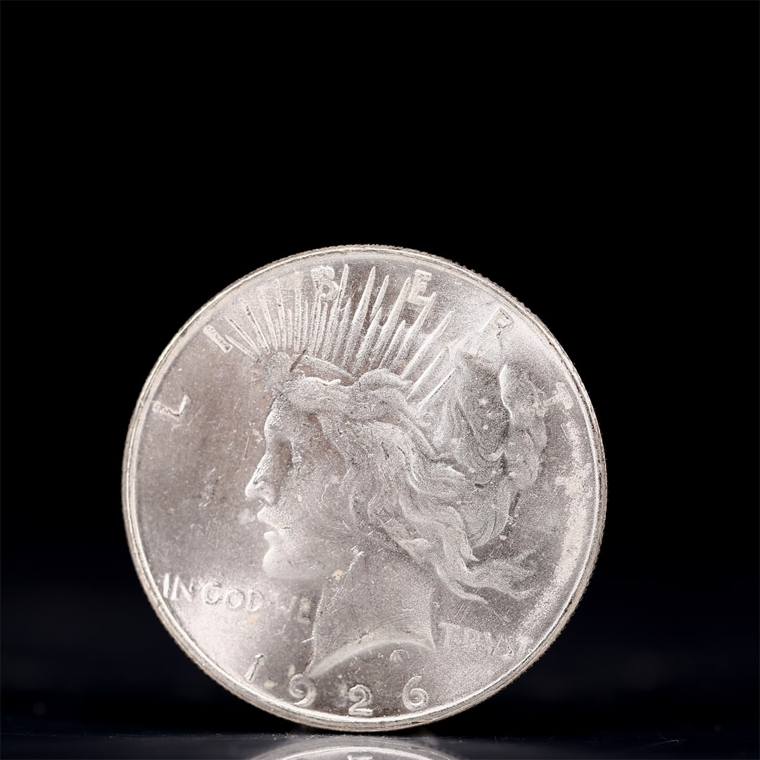Liberty In God We Trust 1926 Sterling Silver One Dollar Coin: Liberty In God We Trust 1926 Sterling Silver One Dollar Coin, Eagle stamp, Weight:26.9g