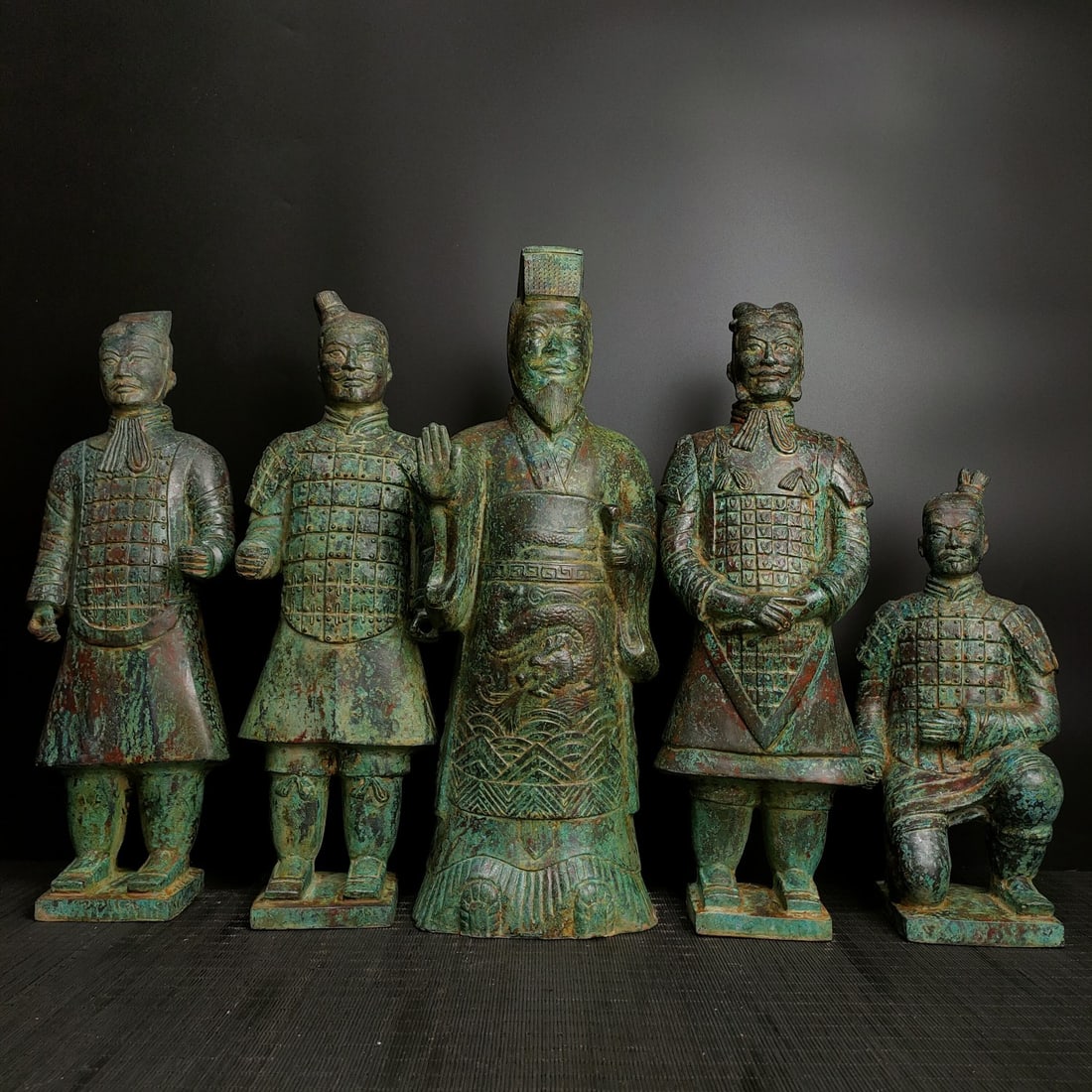 A Set of Archaic Bronze Figure Ornaments (1 of 9)