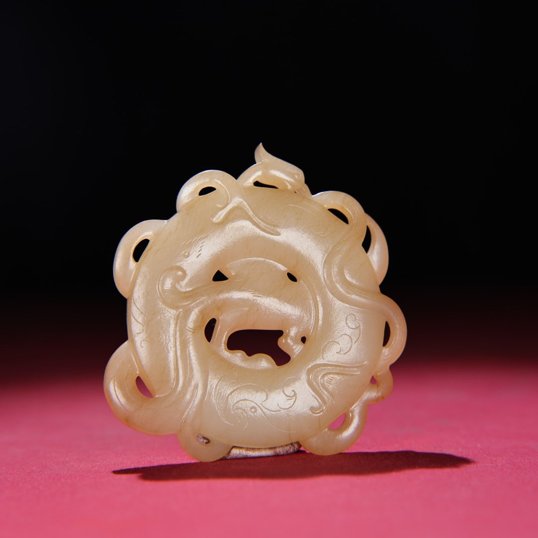 An Exquisite White Jade Phoenix Pattern Pendant - 5