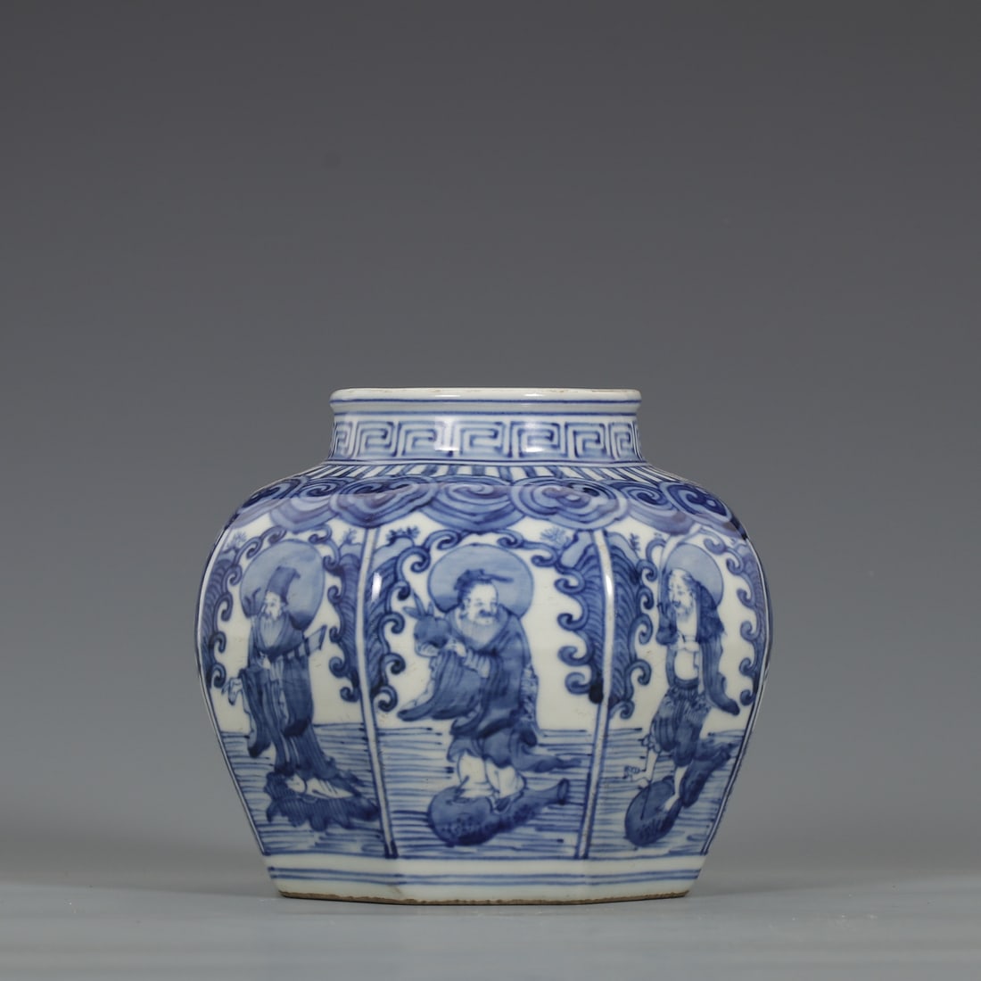 An Exquisite Blue and White Figures Pattern Jar - 2