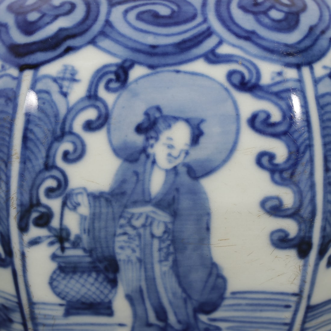 An Exquisite Blue and White Figures Pattern Jar - 5