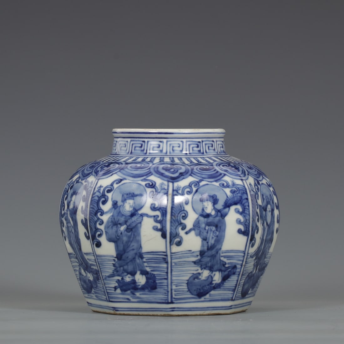An Exquisite Blue and White Figures Pattern Jar - 6