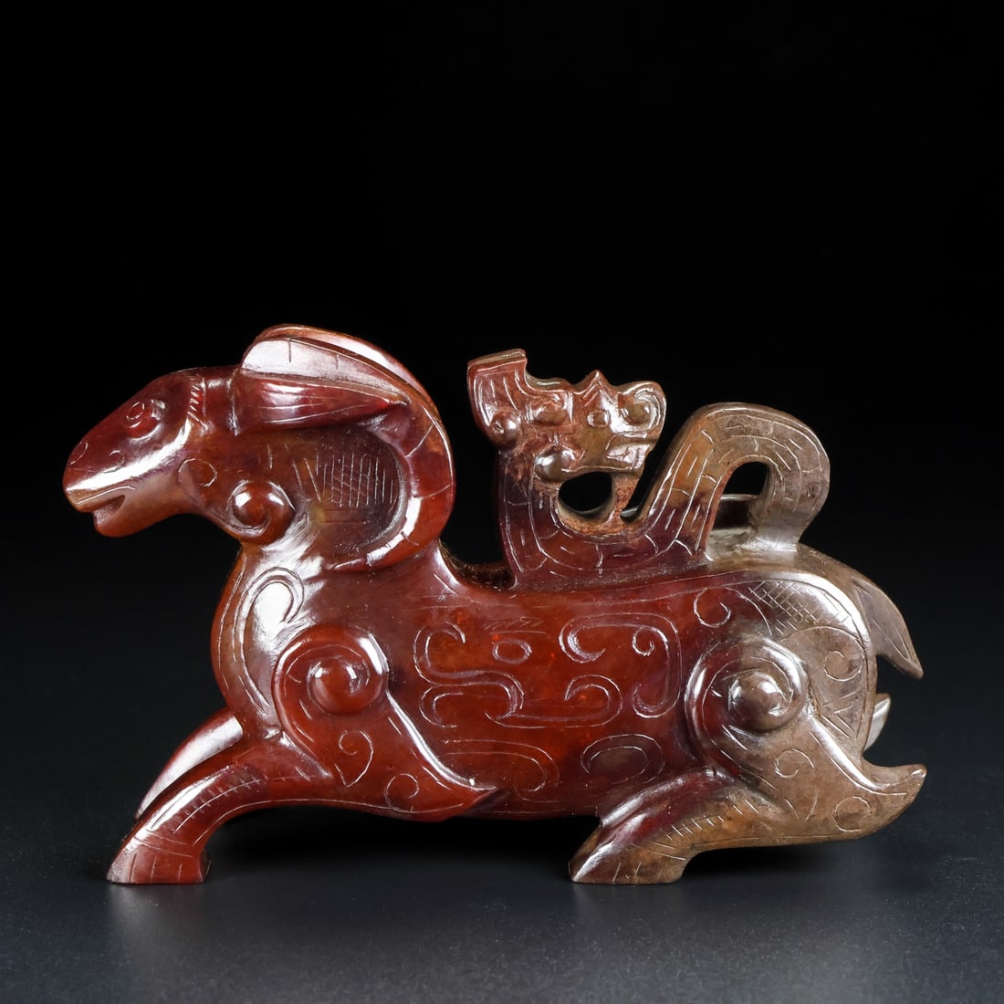 An Exquisite Hotan Jade Sheep Ornament (1 of 9)