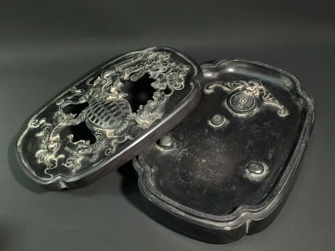 An Exquisite Auspicious Beast Pattern Duan Inkstone - 3