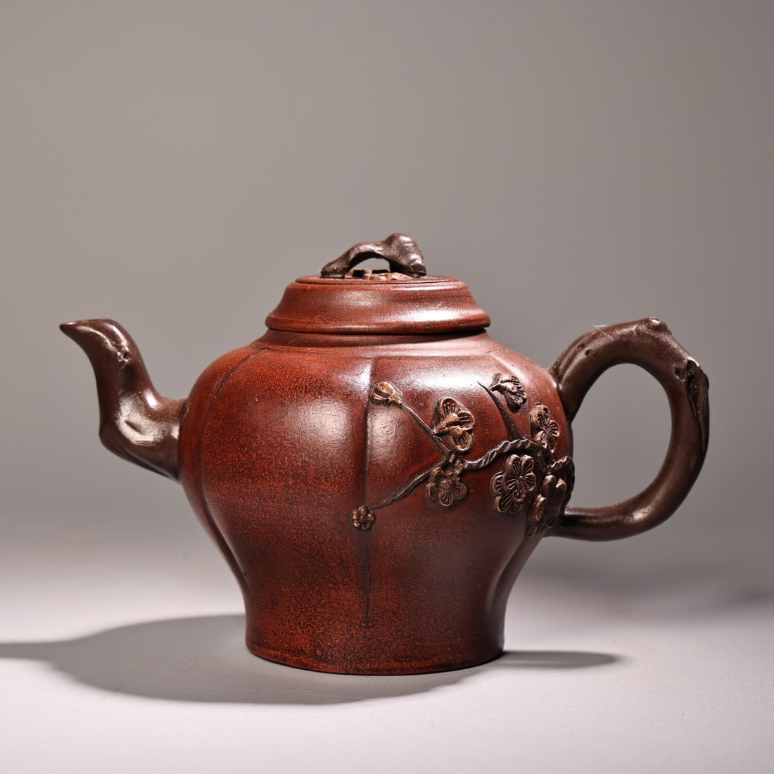 An Exquisite Purple Sands Plum Blossom Pattern Teapot (1 of 9)