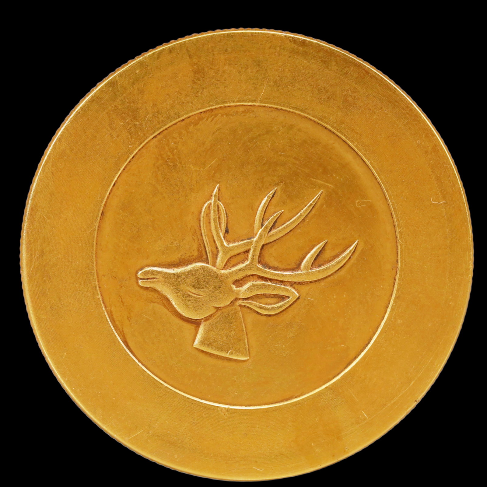 An Exquisite Sterling silver-Gilt Coin: An Exquisite Sterling silver-Gilt Coin,Qing Dynasty, China, Size:1.5in Weight:37.5g