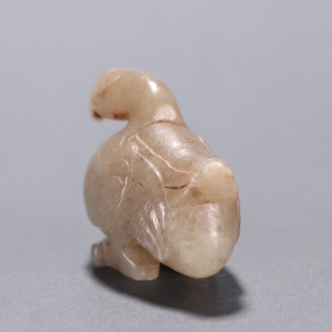 An Exquisite Archaic Jade Bird Ornament - 6