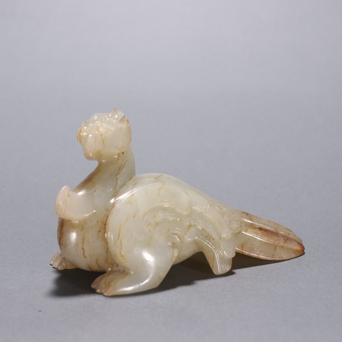 An Exquisite White Jade Phoenix Ornament (1 of 9)