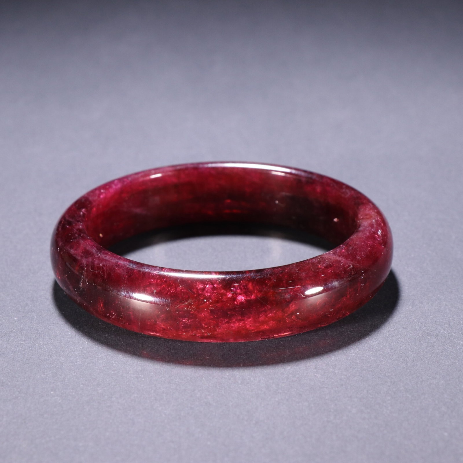 An Exquisite Red Tourmaline Bangle (1 of 9)