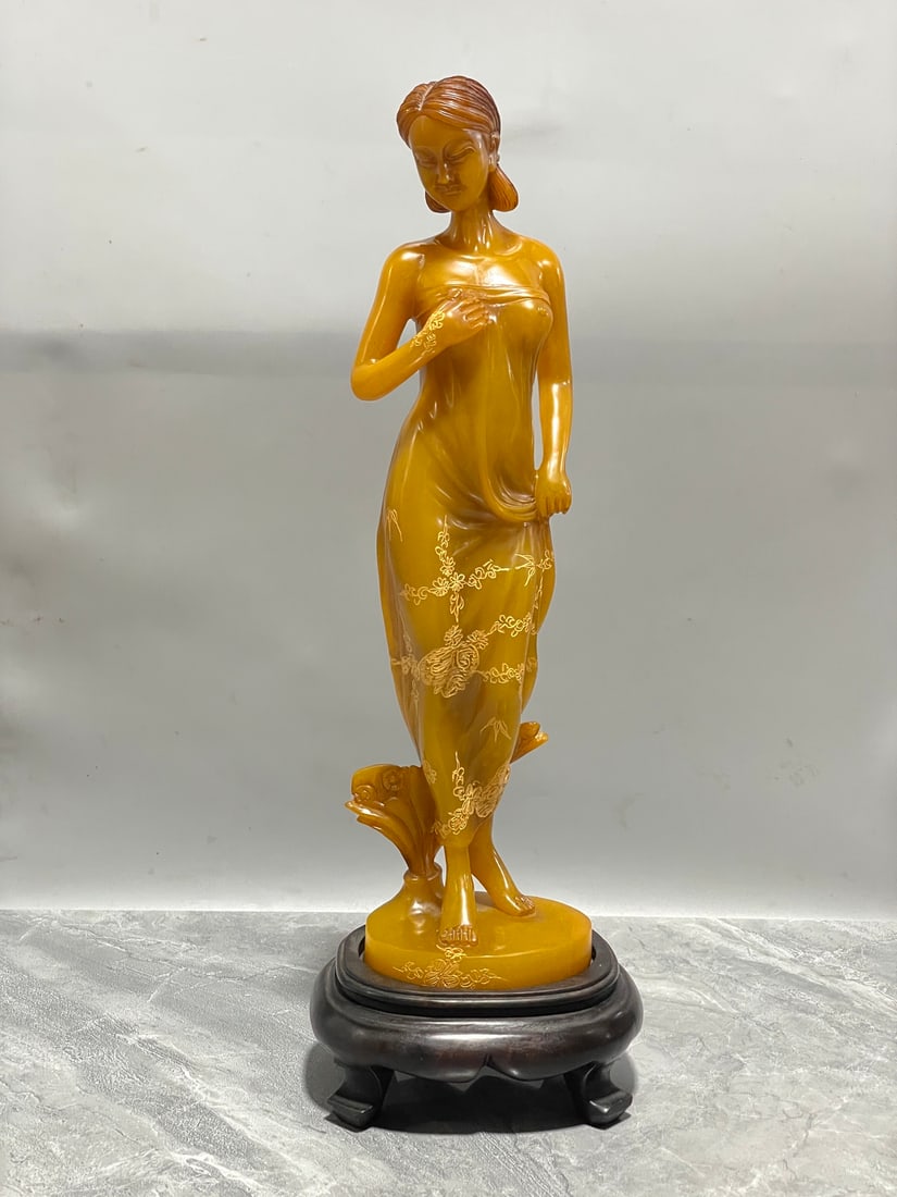 A Fine Tianhuang Stone Standing Figure Statue (1 of 8)