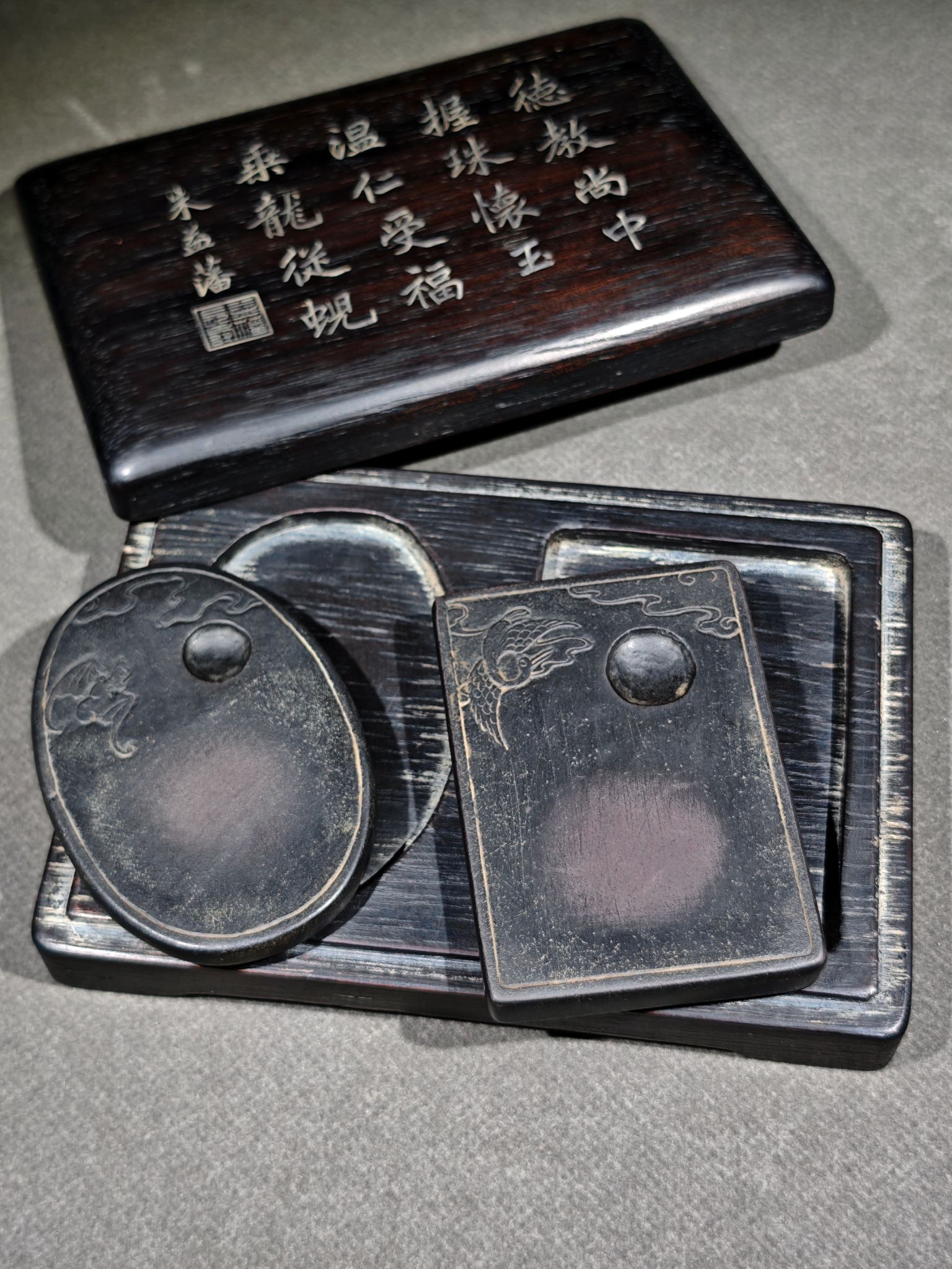 A Pair Of Fine Duanshi Inkstones (1 of 9)