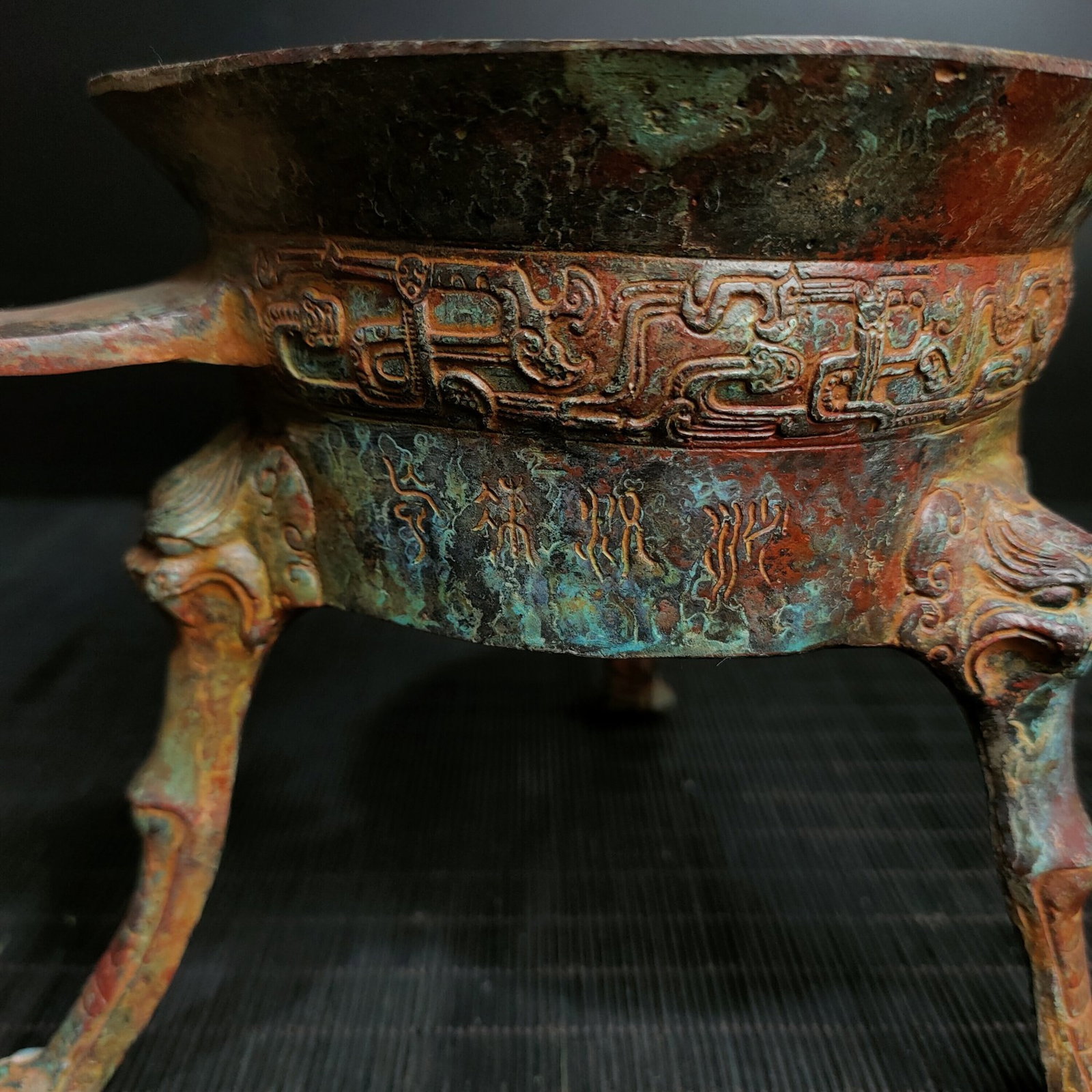 A Fine Bronze Dragon?Head Cup - 6