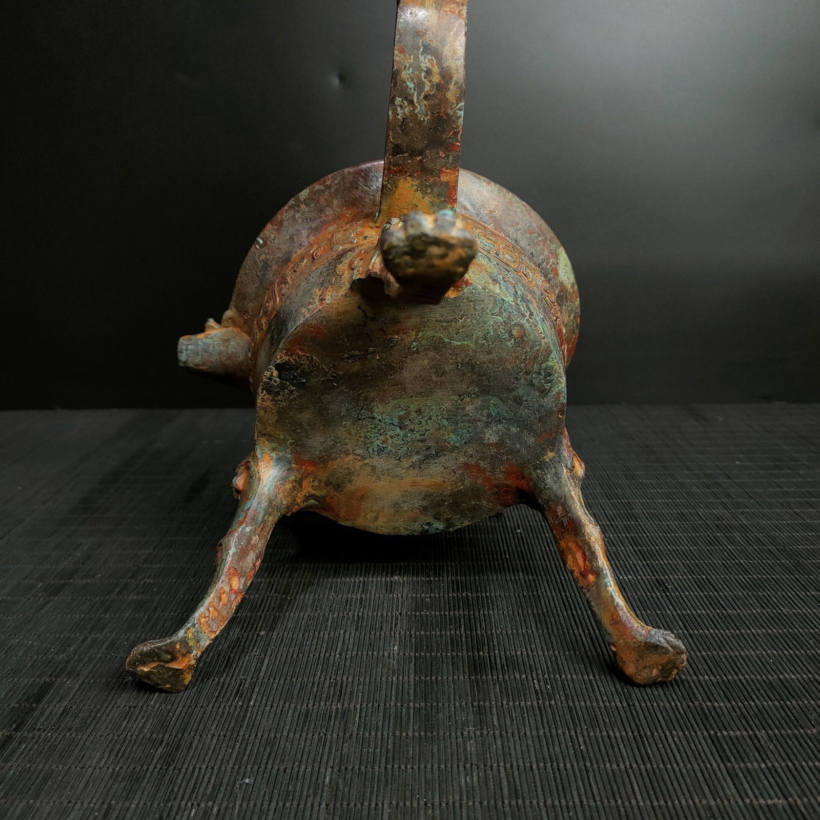 A Fine Bronze Dragon?Head Cup - 7