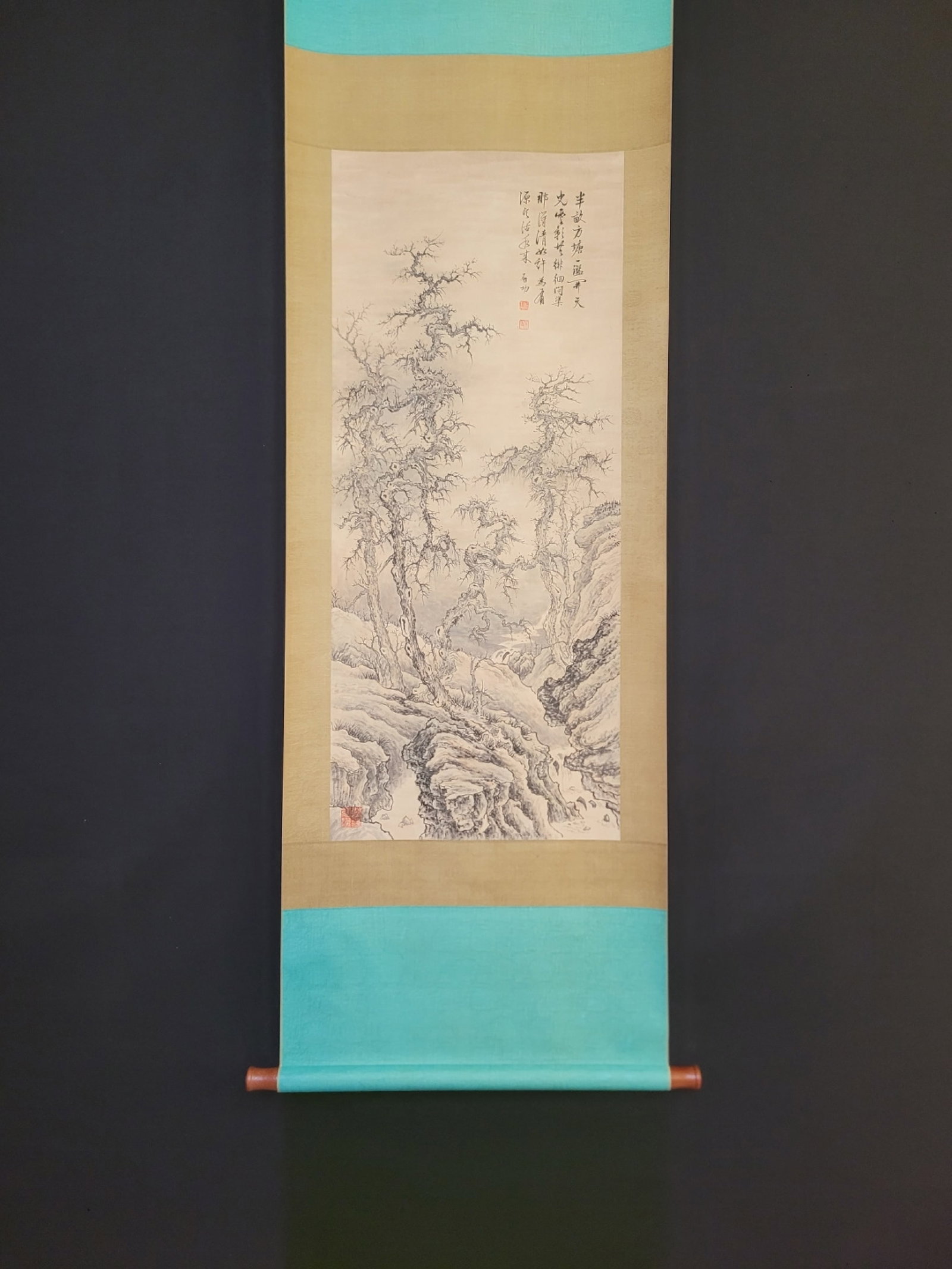Chinese Ink Landscape Hanging Scroll,Ink on Paper (1 of 8)