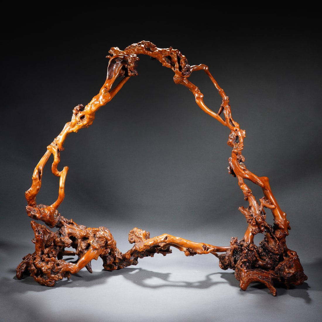 An Exquisite Boxwood Natural Shape Scholar's Study Stand (1 of 11)