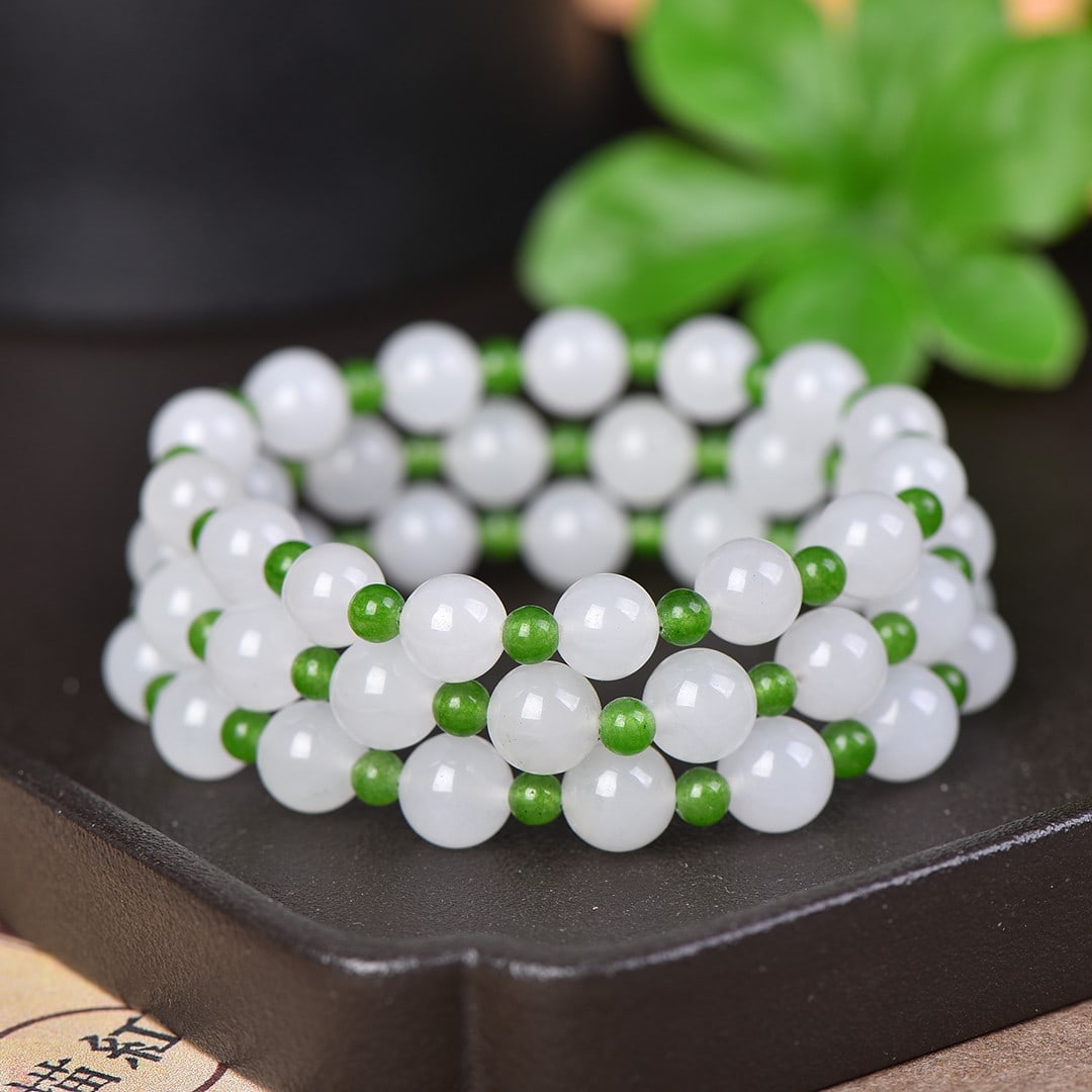 An Exquisite White Jade Bracelets - 5