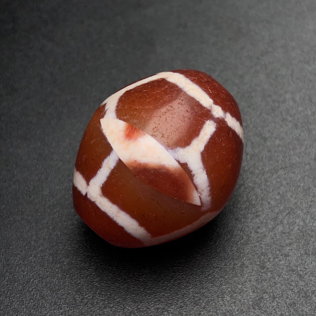 An Exquisite Turtle Pattern Dzi Bead Pendant - 4