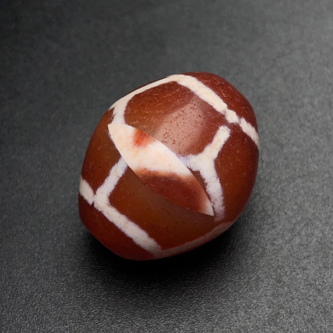 An Exquisite Turtle Pattern Dzi Bead Pendant - 6