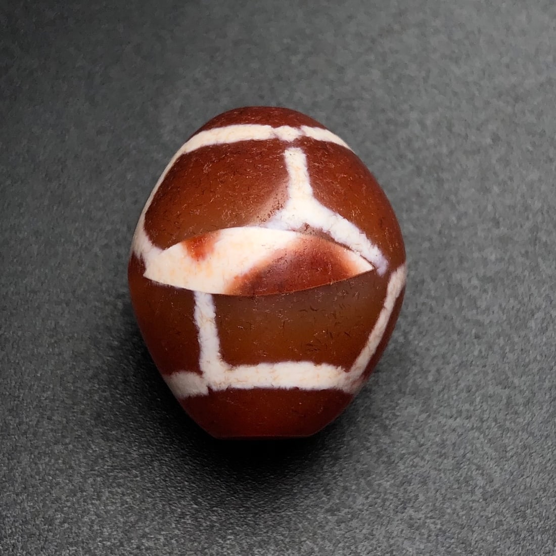 An Exquisite Turtle Pattern Dzi Bead Pendant - 8