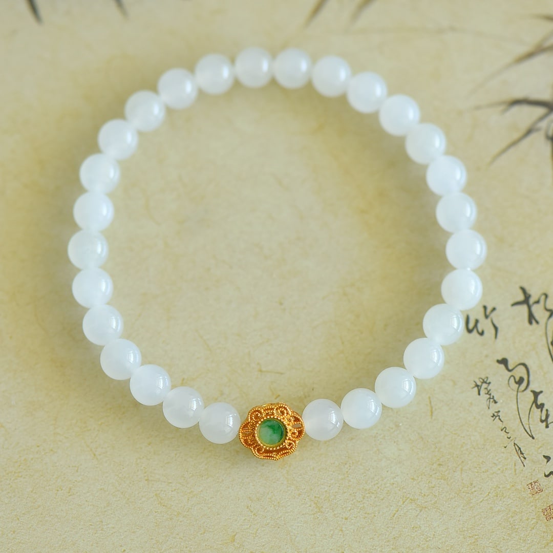 An Exquisite White Jade Bracelets - 3