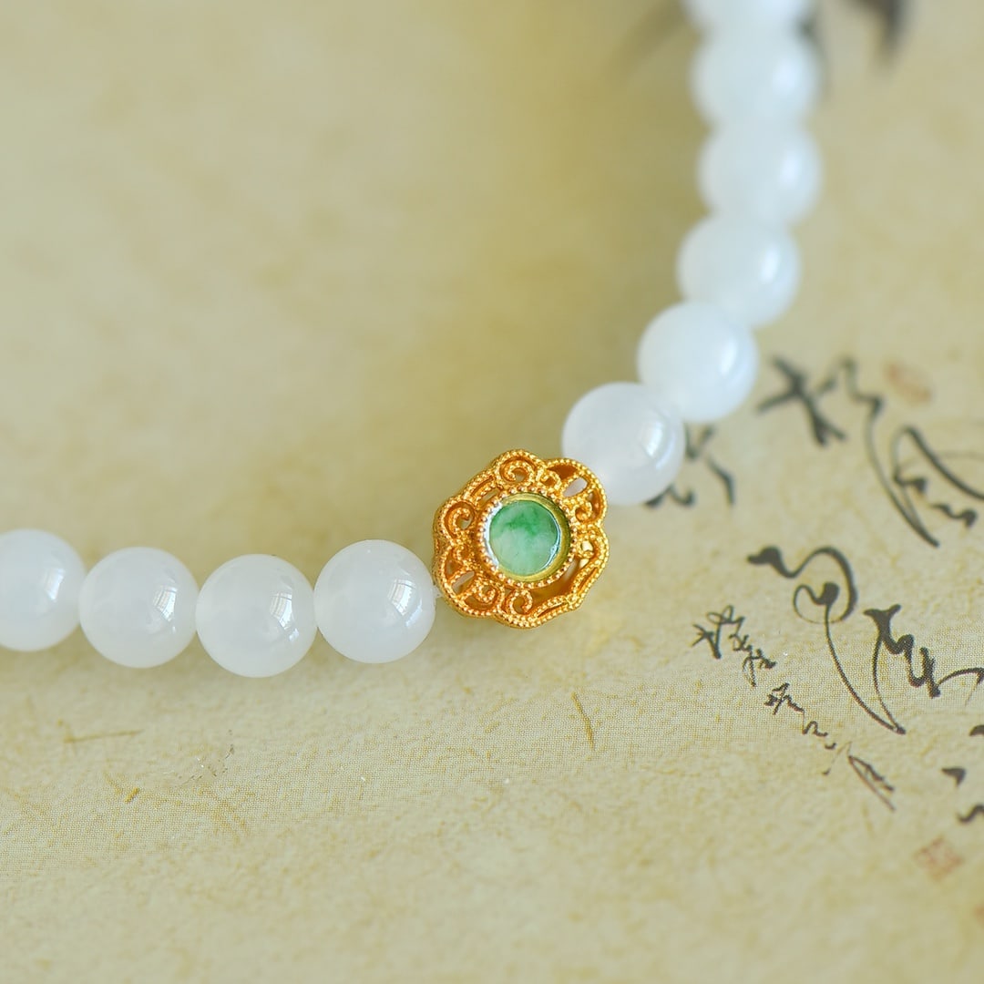 An Exquisite White Jade Bracelets - 4