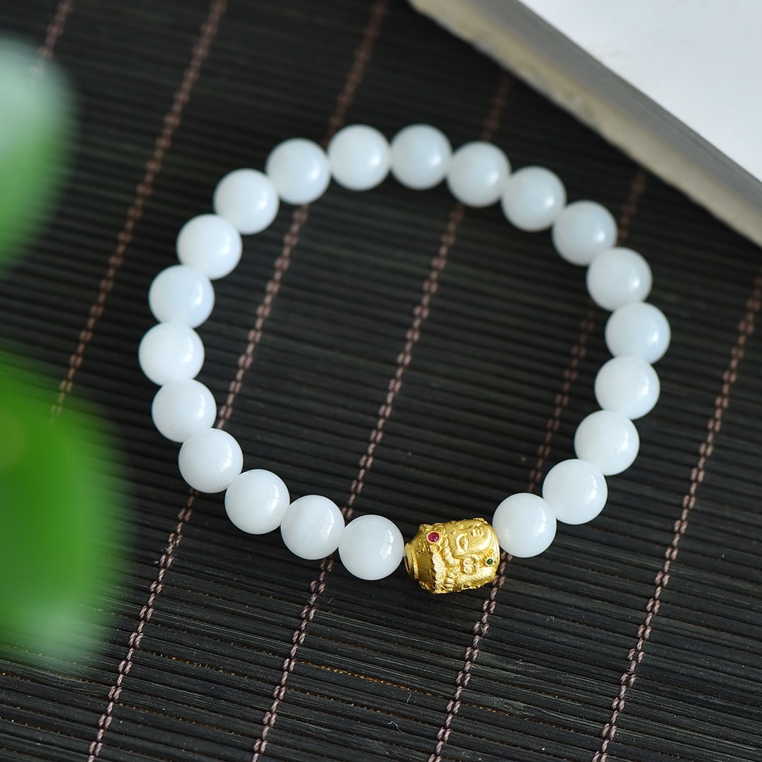 An Exquisite White Jade Bracelets - 3