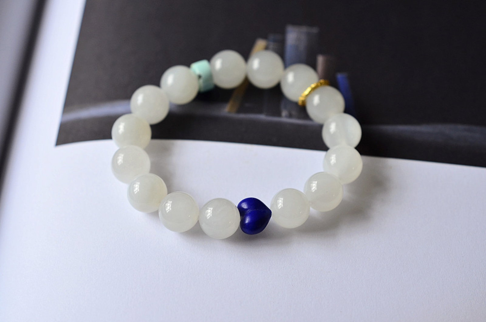 An Exquisite White Jade Bracelets - 7