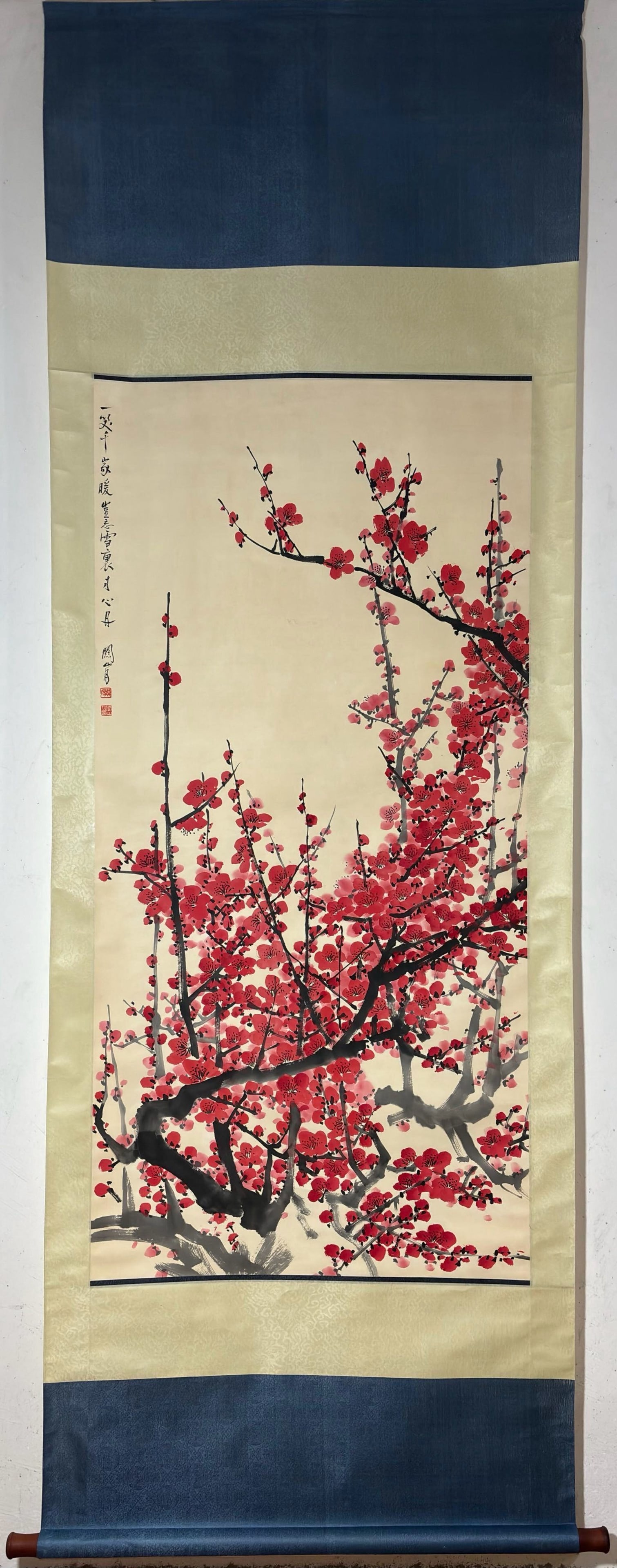 A ChineseInk?on?PaperHangingScroll,PlumBlossoms (1 of 9)