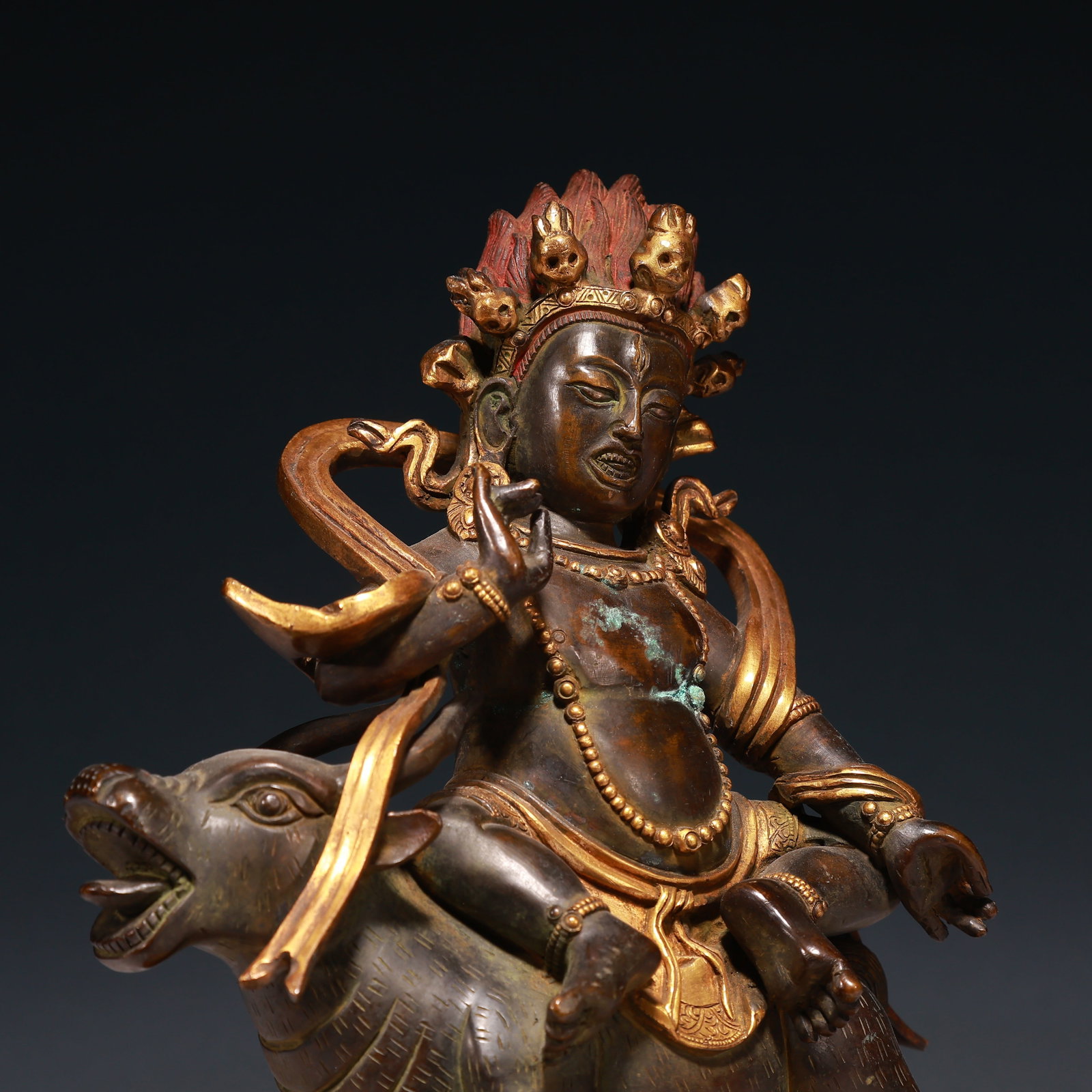 A Solemn Gilt Bronze Buddha Statue - 5