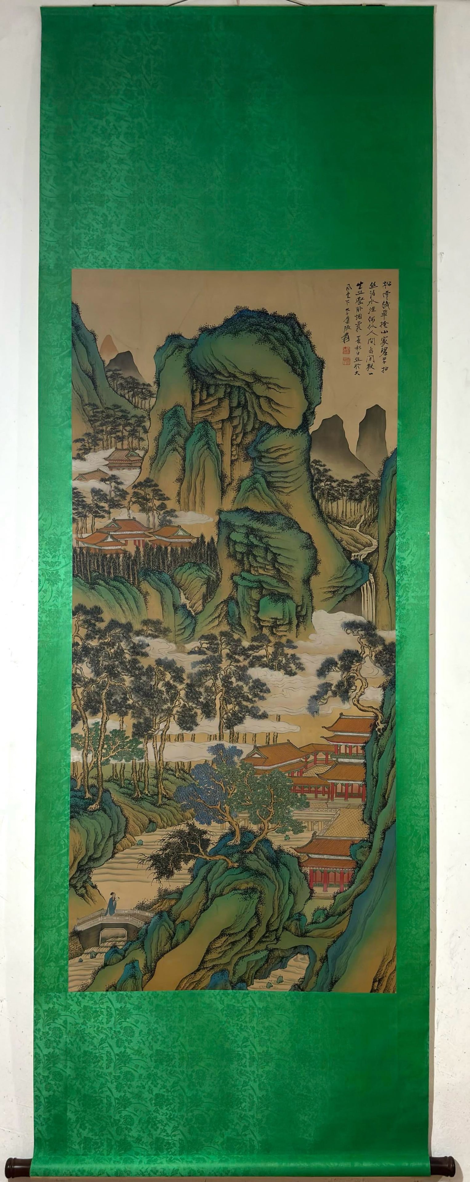 A ChineseInk?on?SilkHangingScroll,Landscape (1 of 9)
