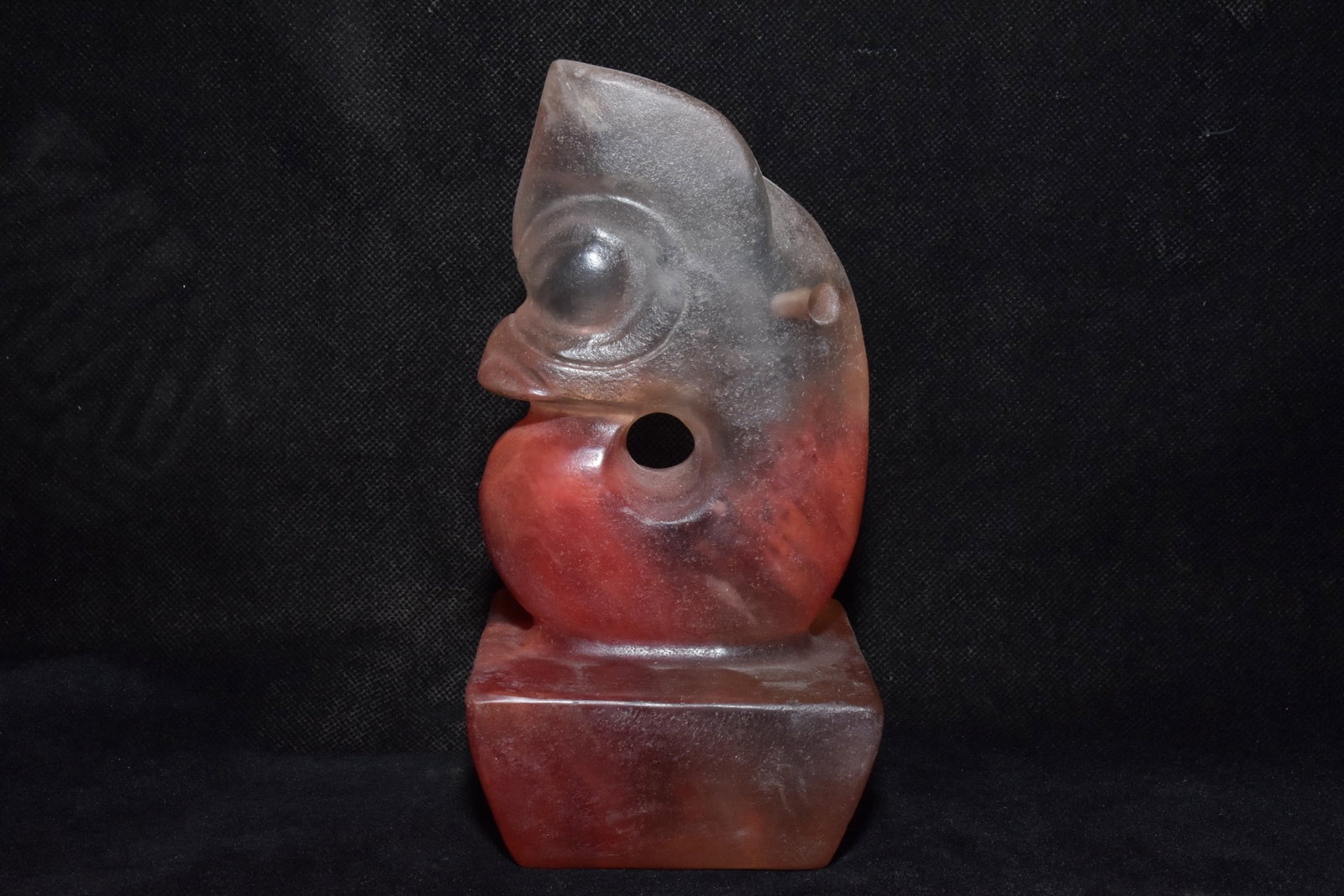 A Fine Rock Crystal Pig?Dragon Seal Ornament (1 of 5)