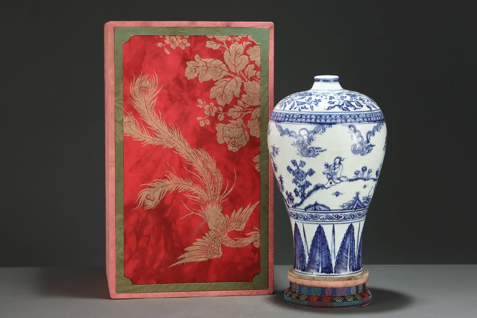 An Exquisite Blue And White Plum Vase (1 of 8)