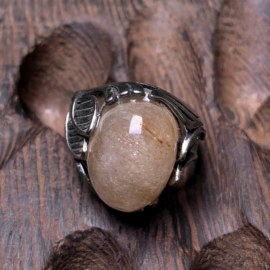 An Exquisite Sterling Silver-Gold Plated Inlaid Jasper Ring , Inlaid Diamond: A Pair of Exquisite Sterling Silver-Gold Plated Inlaid White Jade Enamel Gourd Earrings,Size:7mmx13mm