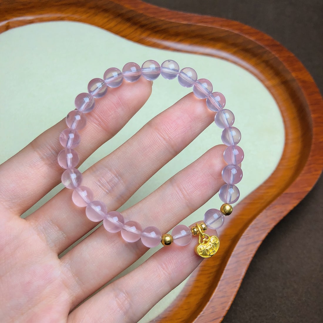 An Exquisite Crystal Bracelets: An Exquisite Crystal Bracelets,Size:6.8mm,Weight:11.7g 水晶手串