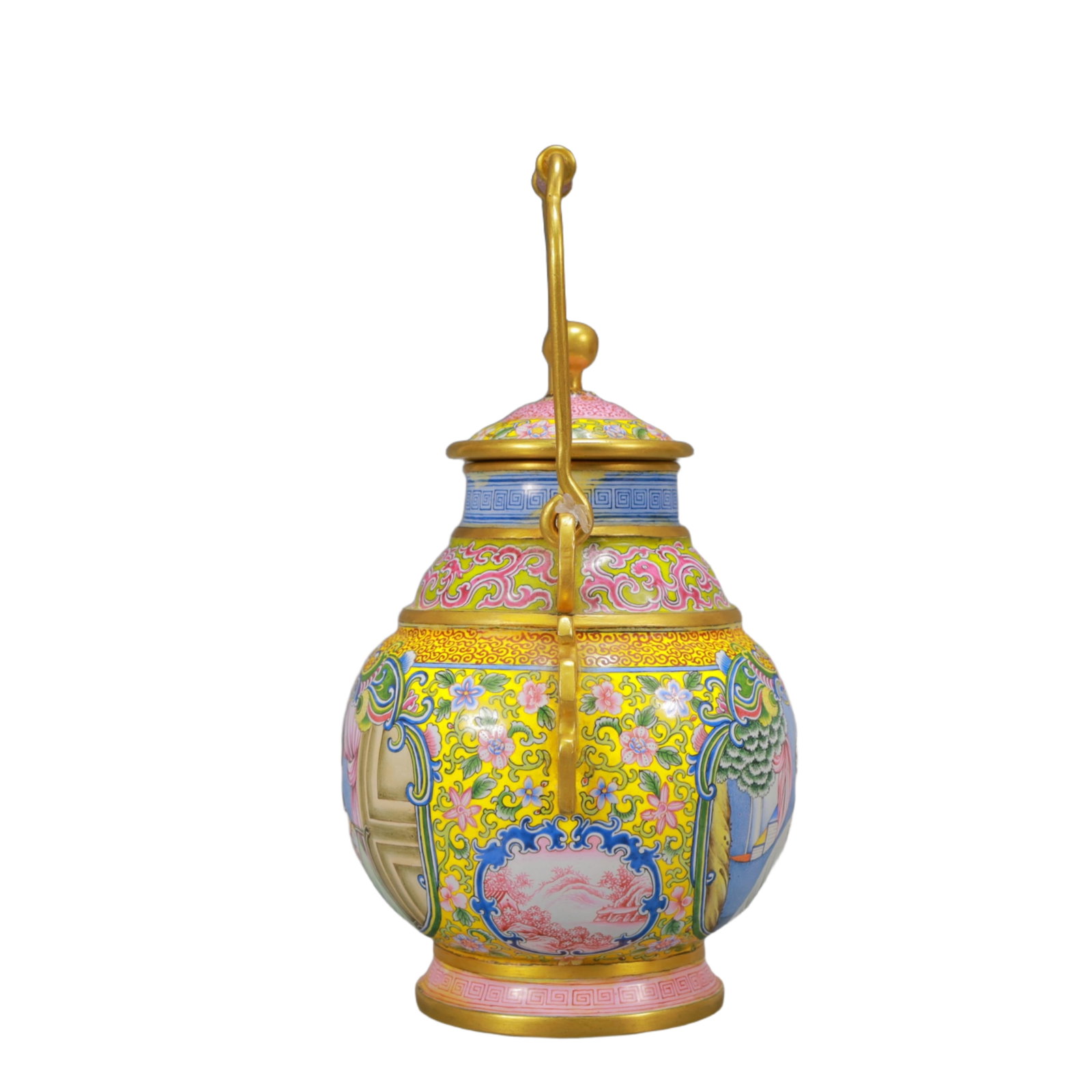 An Exquisite Painted Enamel Figure Pattern Jar - 6