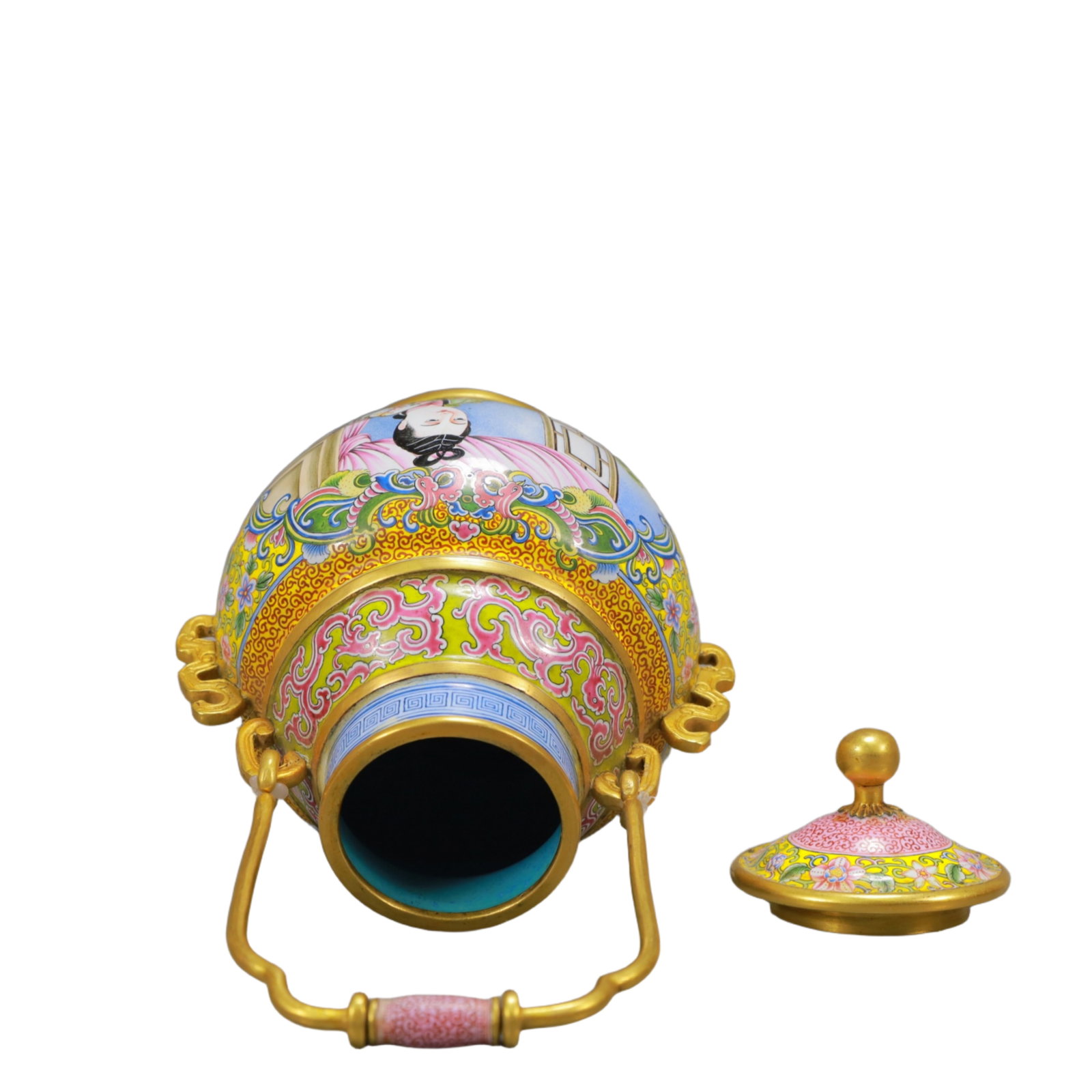 An Exquisite Painted Enamel Figure Pattern Jar - 7