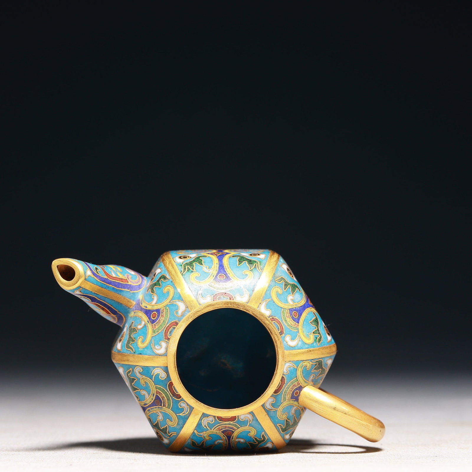 An Exquisite Cloisonne Beast-Face Pattern Teapot - 8