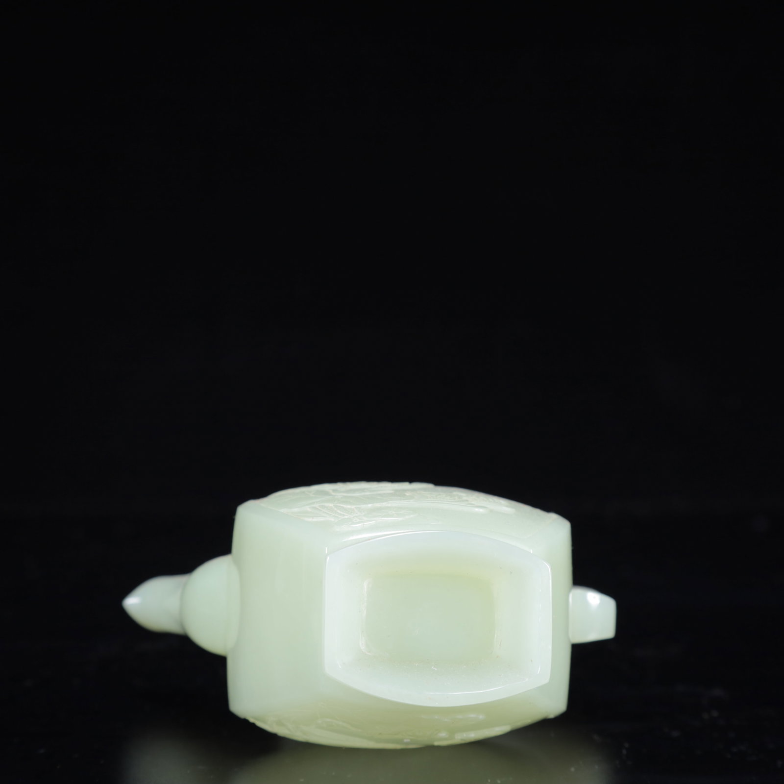 An Exquisite White Jade Flower Pattern Ewer - 16