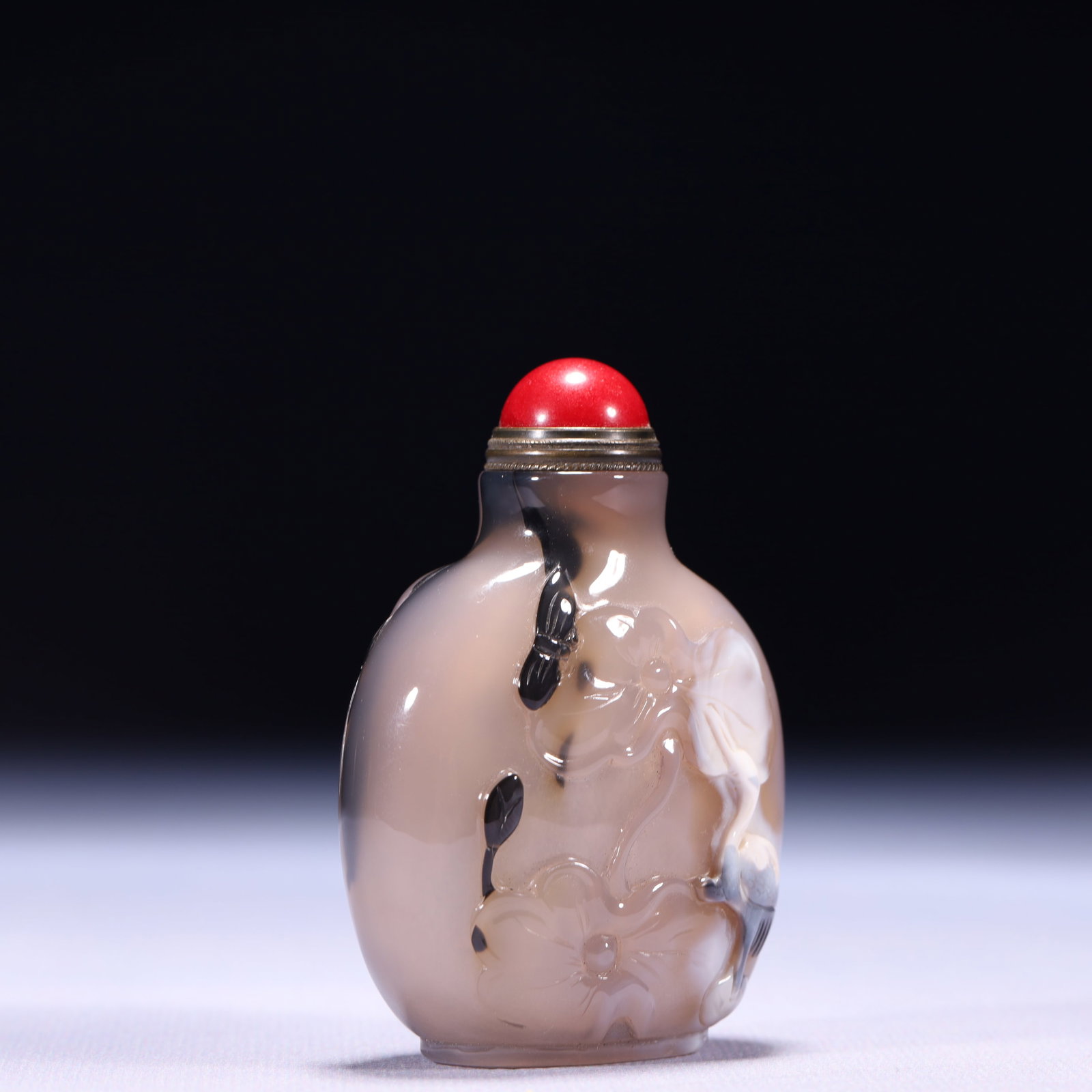 An Exquisite Agate Figure Pattern Snuff Bottle - 3