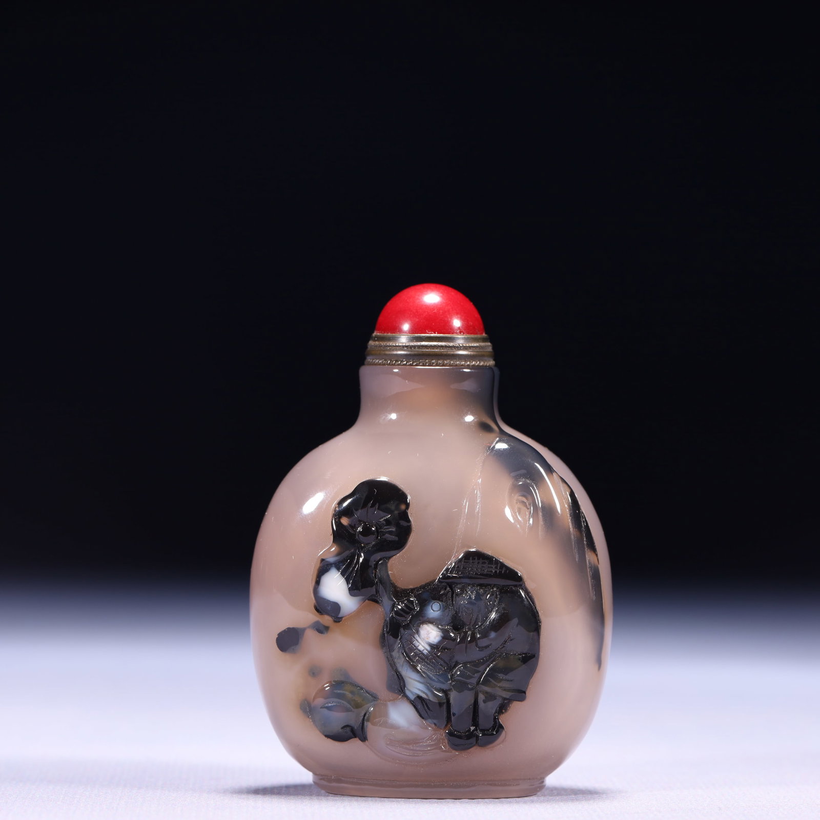 An Exquisite Agate Figure Pattern Snuff Bottle - 6