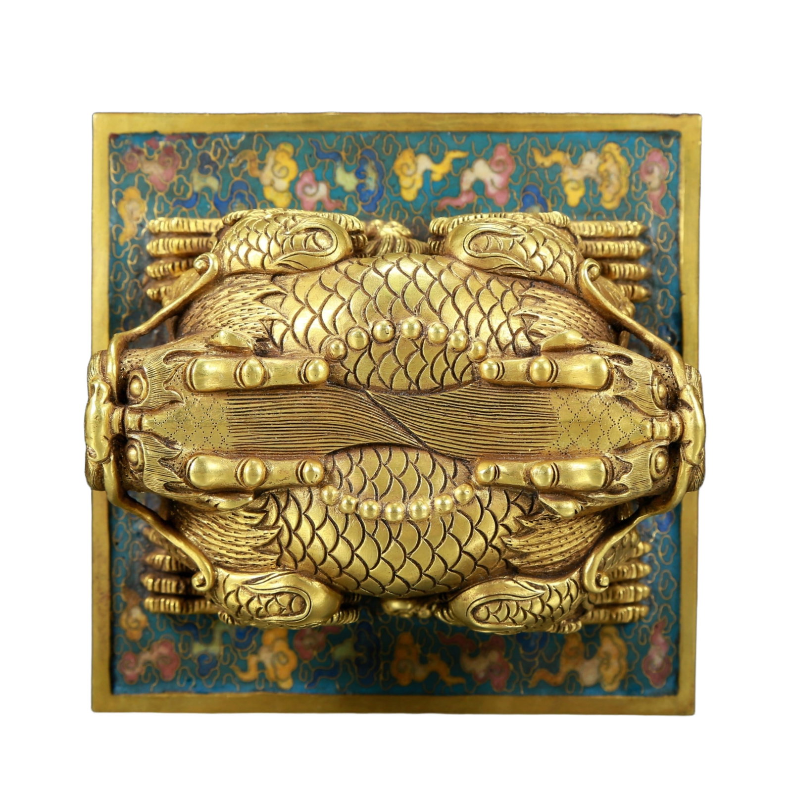 A Fine Cloisonne Dragon Pattern Seal - 6