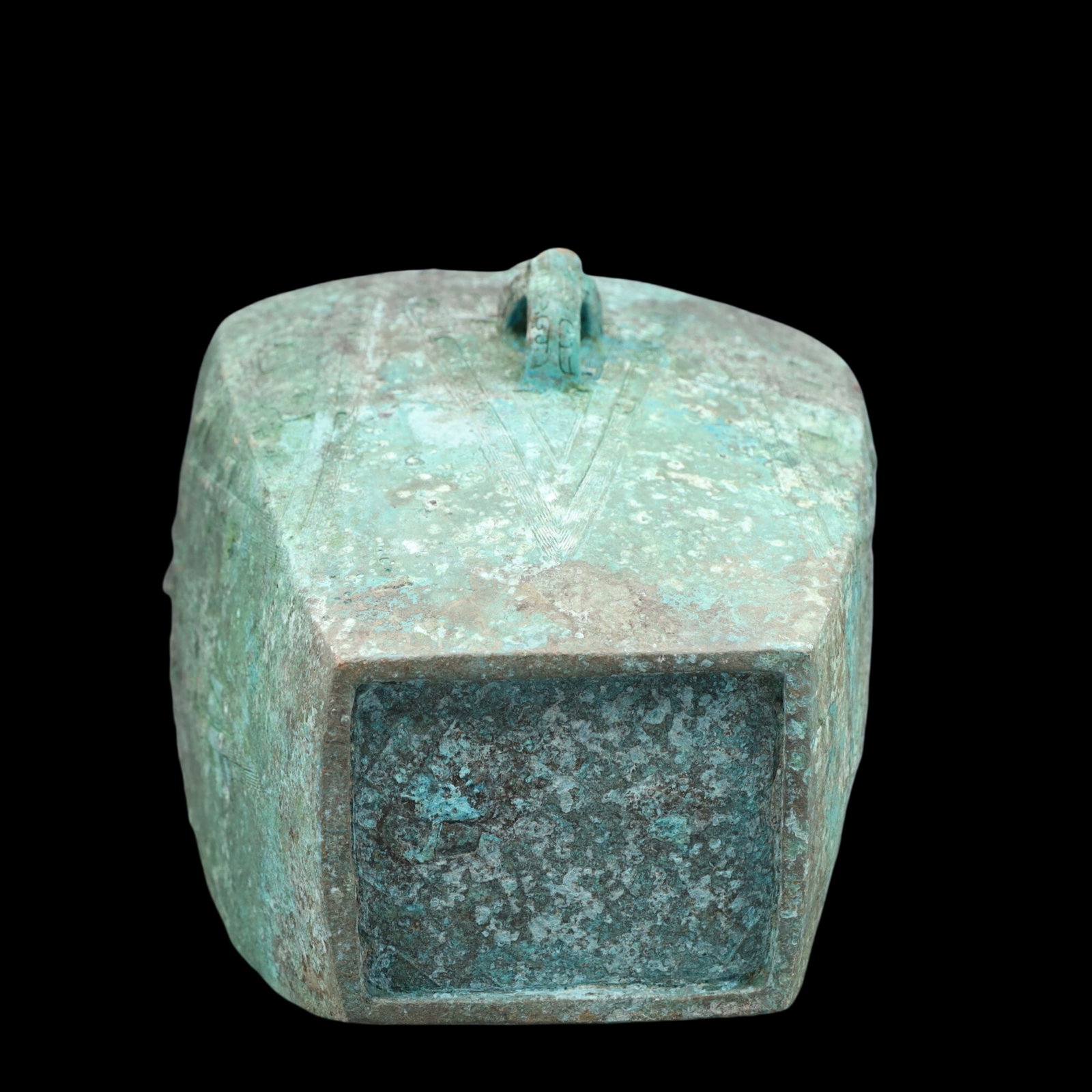 A Precious Bronze Beast-Face Pattern Bottle - 8