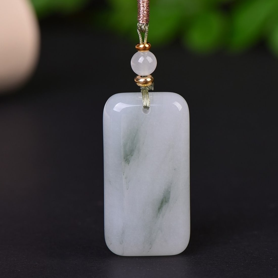 An Exquisite Jadeite Pendant: An Exquisite Jadeite Pendant,Size:21mmx42mm 翡翠挂件